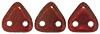 CzechMates Triangle 6mm Tube 2.5" : Siam Ruby -