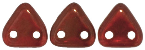 CzechMates Triangle 6mm Tube 2.5" : Siam Ruby -