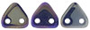 CzechMates Triangle 6mm : Luster Iris - Navy Blue