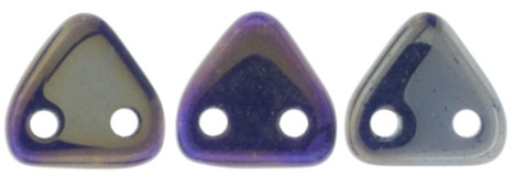 CzechMates Triangle 6mm : Luster Iris - Navy Blue