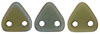 CzechMates Triangle 6mm : Matte - Oxidized Bronze Clay