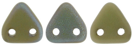 CzechMates Triangle 6mm Tube 2.5" : Matte - Oxidized Bronze Clay