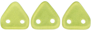 CzechMates Triangle 6mm Tube 2.5" : Sueded Gold Olivine