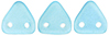 CzechMates Triangle 6mm : Sueded Gold Aquamarine