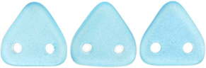 CzechMates Triangle 6mm : Sueded Gold Aquamarine