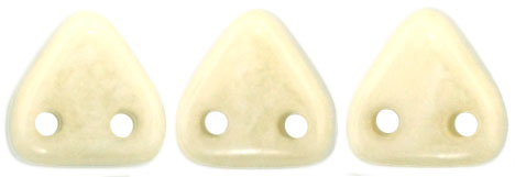 CzechMates Triangle 6mm Tube 2.5" : Luster - Opaque Champagne