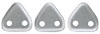 CzechMates Triangle 6mm : Satin - Silver