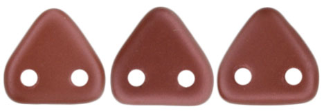 CzechMates Triangle 6mm Tube 2.5" : Satin - Cinnabar