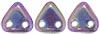 CzechMates Triangle 6mm : Purple Iris - Tanzanite
