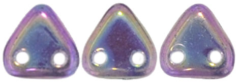 CzechMates Triangle 6mm : Purple Iris - Tanzanite