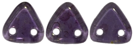 CzechMates Triangle 6mm Tube 2.5" : Pink/Topaz Luster - Tanzanite