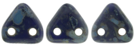 CzechMates Triangle 6mm : Navy Blue - Picasso