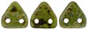 CzechMates Triangle 6mm : Opaque Olive - Picasso