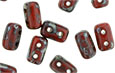 Rulla 5 x 3mm : Opaque Red - Silver Picasso