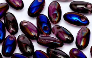 Rizo 6 x 2.5mm : Blue Iris - Amethyst