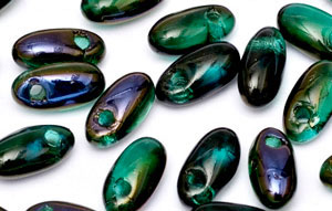 Rizo 6 x 2.5mm : Blue Iris - Emerald