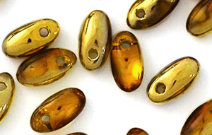 Rizo 6 x 2.5mm : Topaz - Gold 1/2 Coat