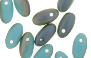 Rizo 6 x 2.5mm : Matte - Turquoise - Celsian 1/2