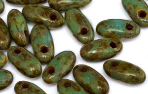 Rizo 6 x 2.5mm : Blue Turquoise - Picasso