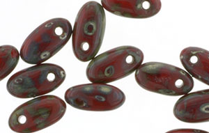 Rizo 6 x 2.5mm : Opaque Red - Picasso
