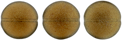 Cushion Round 14mm : Sueded Gold Smoky Topaz