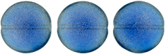 Cushion Round 14mm : Sueded Gold Capri Blue