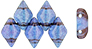 GEMDUO 8 x 5mm : Luster - Transparent Denim Blue