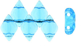 GEMDUO 8 x 5mm Tube 2.5" : Aquamarine