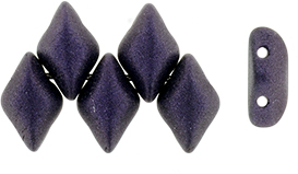 GEMDUO 8 x 5mm Tube 2.5" : Metallic Suede - Dk Purple