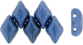 GEMDUO 8 x 5mm Tube 2.5" : Metallic Suede - Blue