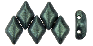 GEMDUO 8 x 5mm : Metallic Suede - Dk Forest