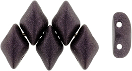 GEMDUO 8 x 5mm : Metallic Suede - Dk Plum