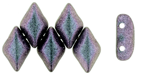 GEMDUO 8 x 5mm : Polychrome - Orchid Aqua