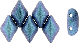 GEMDUO 8 x 5mm Tube 2.5" : Polychrome - Indigo Orchid