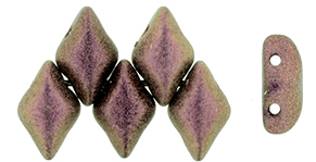 GEMDUO 8 x 5mm : Polychrome - Pink Olive