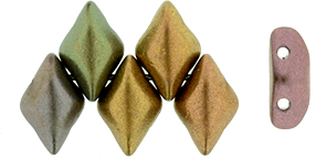 GEMDUO 8 x 5mm : Matte - Metallic Bronze Iris