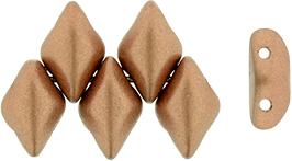 GEMDUO 8 x 5mm : Matte - Metallic Copper