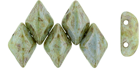 GEMDUO 8 x 5mm : Luster - Opaque Green