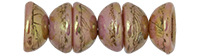 Teacup 4 x 2mm : Luster - Opaque Rose/Gold Topaz