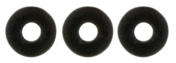 O-Bead 1x4mm Tube 2.5" : Matte - Jet