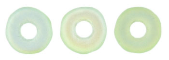 O-Bead 1x4mm Tube 2.5" : Matte - Peridot AB