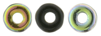 O-Bead 4 x 1mm : Jet - Vitral