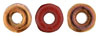 O-Bead 4 x 1mm : Opaque Red - Sunset 1/2