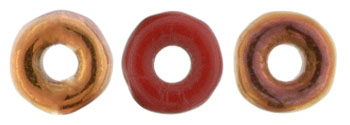 O-Bead 1x4mm Tube 2.5" : Opaque Red - Sunset 1/2