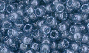 Matubo Seed Bead 7/0 : Luster - Transparent Blue