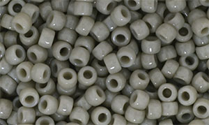 Matubo Seed Bead 7/0 : Opaque Ashen Gray