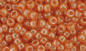 Matubo Seed Bead 7/0 : Luster - Milky Orange