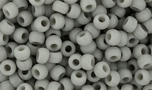 Matubo Seed Bead 7/0 : Matte - Ashen Gray