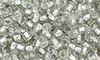 Matubo Seed Bead 7/0 : Crystal - Silver-Lined