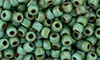 Matubo Seed Bead 7/0 : Turquoise - Picasso